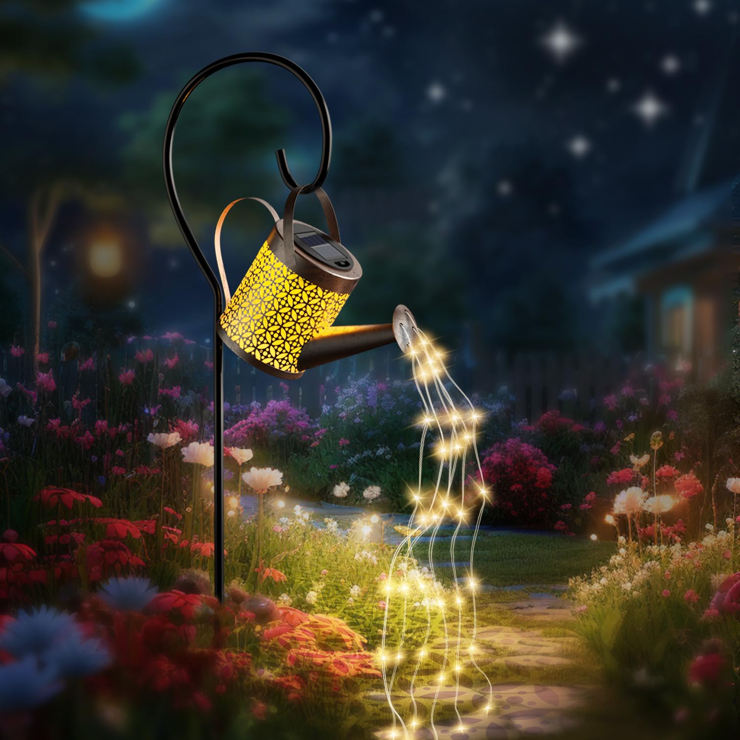 twoonto Solar Lights Garden Lamps LED Starry Night Lights with Bracket for Garden Patio Yard Flowerbed Parties Outdoor Pathway — image 1