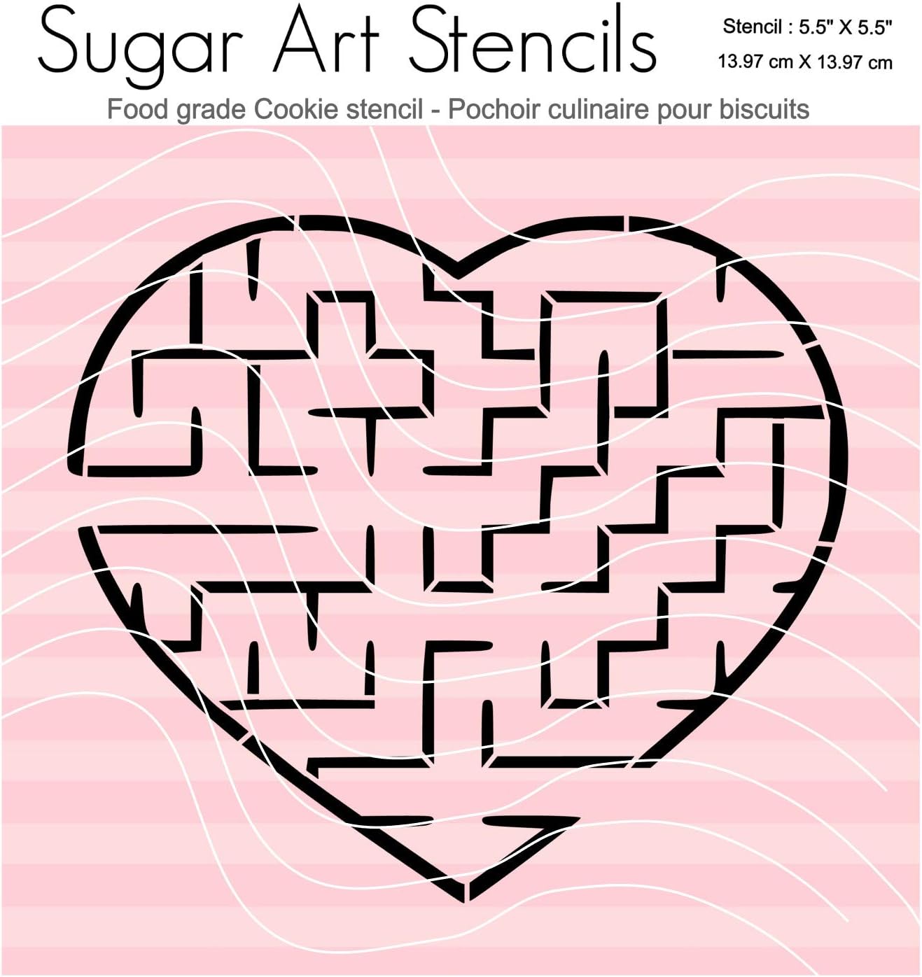 Maze puzzle cookie stencil SA00302