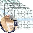 Dialysis Catheter Shower Cover Chemo Port Shower Protector Chest PD Catheter Shield Adhesive Patch Waterproof Bandage 4"x4.7" 50 Pack