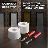 QUERGO Rubber Door Stop Floor Wall Mounted with Fixings 2 Pack view 4