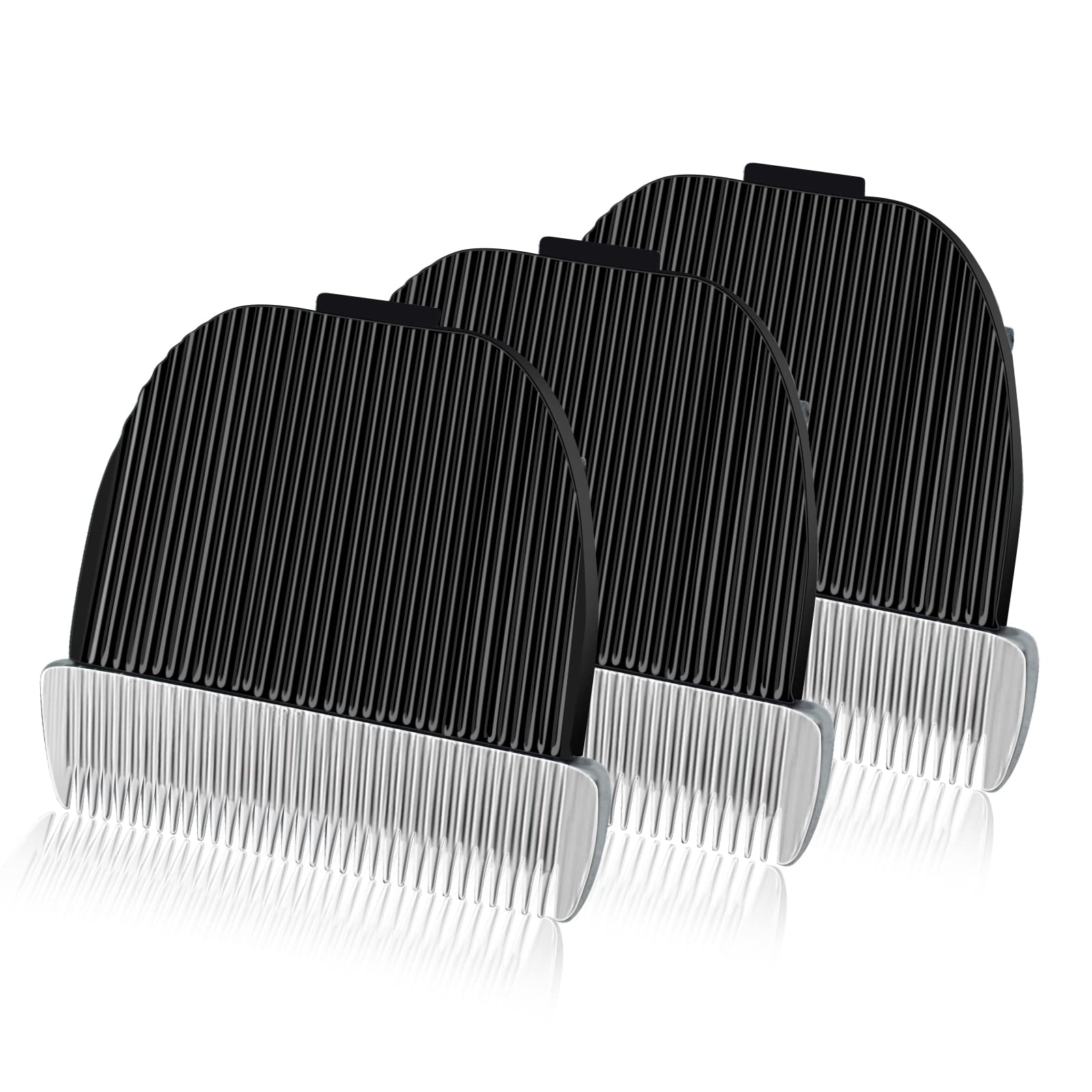 Photo 1 of 3 Pack Replacement Blade Compatible with oneisall Low Noise Dog Clippers, Made of Ceramic Blade & Stainless Steel Blade,Cut Length 0.5mm