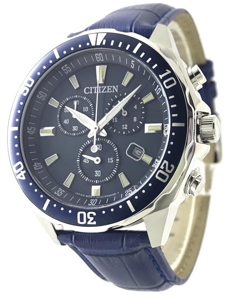 第1位獲得 シチズン エコドライブ クロノグラフ Citizen ソーラー クロノ 回転ベゼル 本革ベルト 替えベルト付き ブルー ベース 国内品番 Vo10 6772f Bl 並行輸入品 B07chhlhvt Hermescolleges Ca