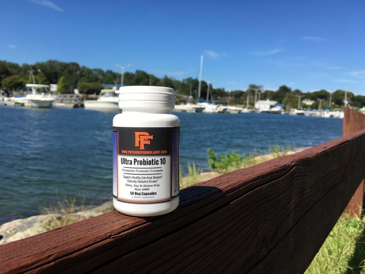 Physique Formula Probiotic 25 Billion CFU for Men & Women | 10 Probiotic Strains Vegan Non-GMO Lactobacillus Acidophilus Probiotic Supplement Capsules Digestive Health