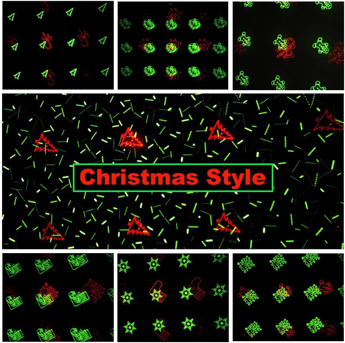 Christmas Laser Lights, 12 Patterns in 1 Laser Light Indoor Outdoor