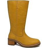 Frye Camryn Tall Pull-On – Women’s Knee-High Leather Boot with Low Heel and Sleek Western-Inspired Design