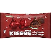HERSHEY'S KISSES Milk Chocolate Meltaway, Valentine's Day Candy Bag, 9 oz