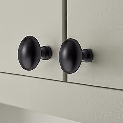 TUNNY 10 Pack Oval Ellipse Single Hole Cabinet Knob