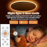 slochi Dimmable Ceiling Light 24W with Remote 3000K-6500K 1800K Night Light view 2