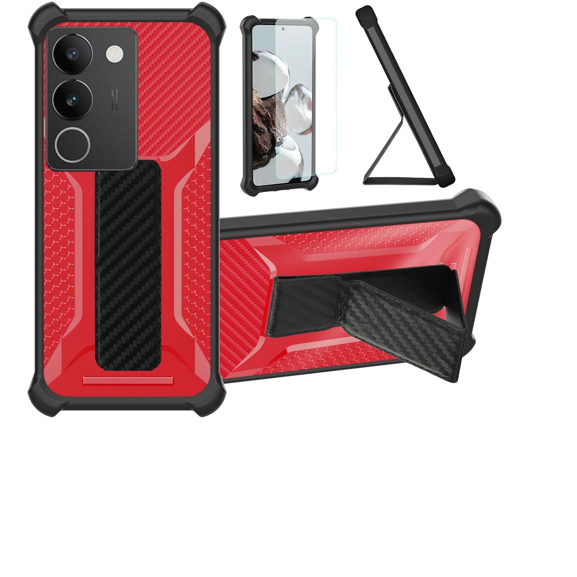 Aroepurt Case for Vivo S17t Phone Case Stand Cover