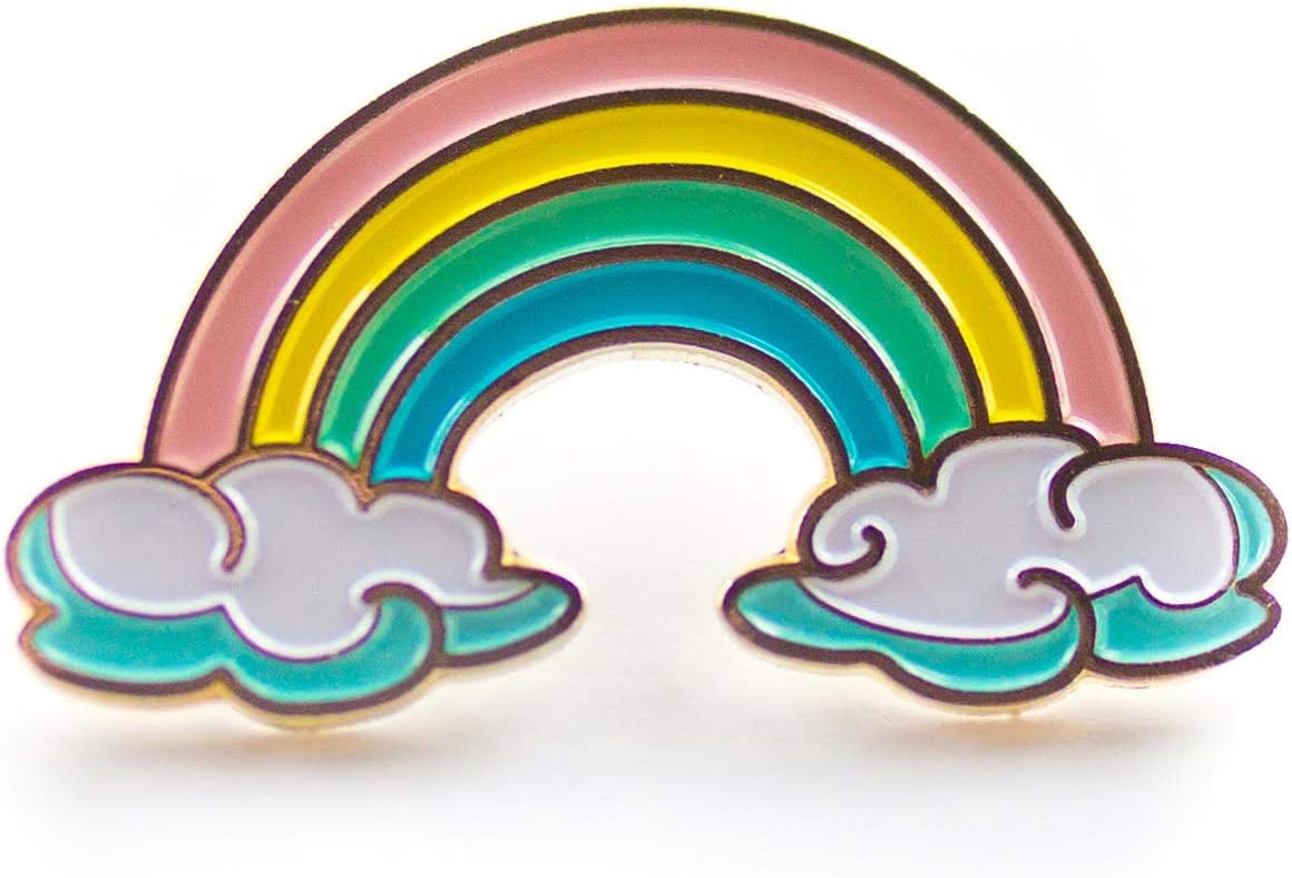 Vibrant Rainbow Enamel Pin | Cute & Simple | Perfect Enamel Pin for Denim & Other Clothing |