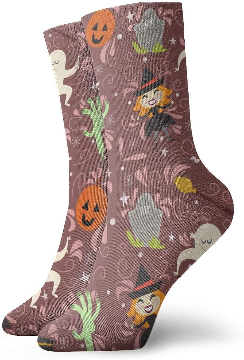 Amazon.com: Unisex Casual Socks Happy Halloween Witch Party Non-Slip