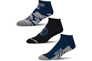 For Bare Feet NBA mens Nba Camo Boom 3 Pack Socks Large