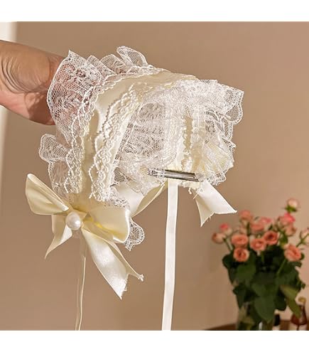 Amazon.com: Lolita White Lace Headband Headdress Gothic  display picture 3