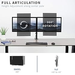 VIVO Dual 13 to 30 inch LCD Monitor Desk