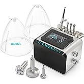 Beauty Star 3 in 1 Vacuum Cupping Therapy Machine with 1800ml Large Cups and Gua Sha Pumps, Professional Diamond Microdermabrasion Machine with Spray Gun, Max Sunction 80cmHg