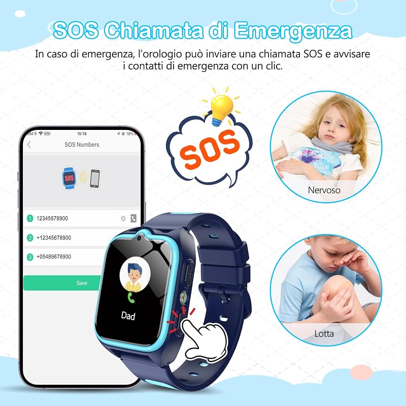 Smartwatch Bambini con SIM 4G — foto 3 di 8