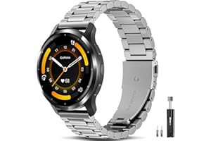 Compatible for Garmin Venu 3 Band/Venu 4 45mm/Venu 2, 22mm Stainless Steel Replacement Strap for Forerunner 255/265/570-47mm/