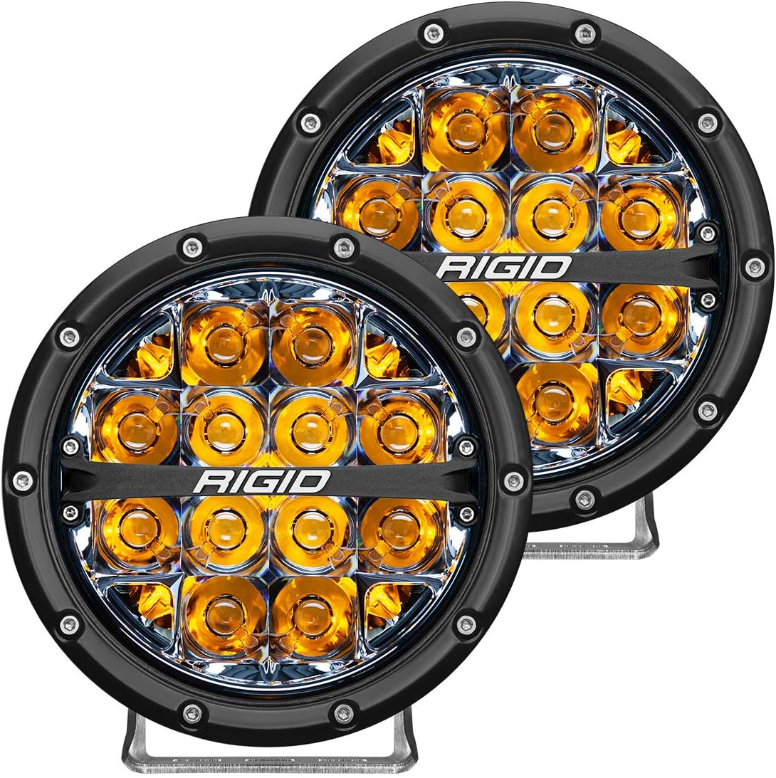 Rigid Industries 360Series 6" LED OffRoad Fog Light Spot Beam w/Amb