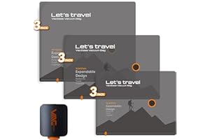 Travel Vacuum Bags with Wireless Pump, 9 Pack Vacuum Storage Bags with Powerful -58KPa Suction, for Maximum Compression in Lu