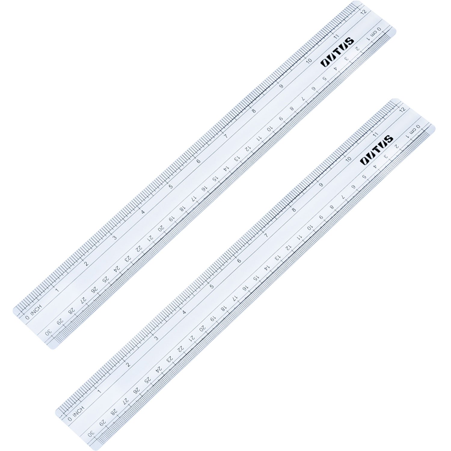 Buy 2 Pack Plastic Ruler Straight Ruler Measuring Tool 12 Inches Clear 31 4 X 3 8 X 0 3 Cm Online At Desertcart Cambodia
