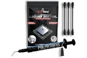 PolarTronix Liquid Metal Thermal Paste 1.5 Gram - Multiple Applications - Made in USA Liquid Metal for PS5 - CPU - GPU - Lapt