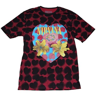 Buy Nirvana Heart Shaped Box Dye Mens T 