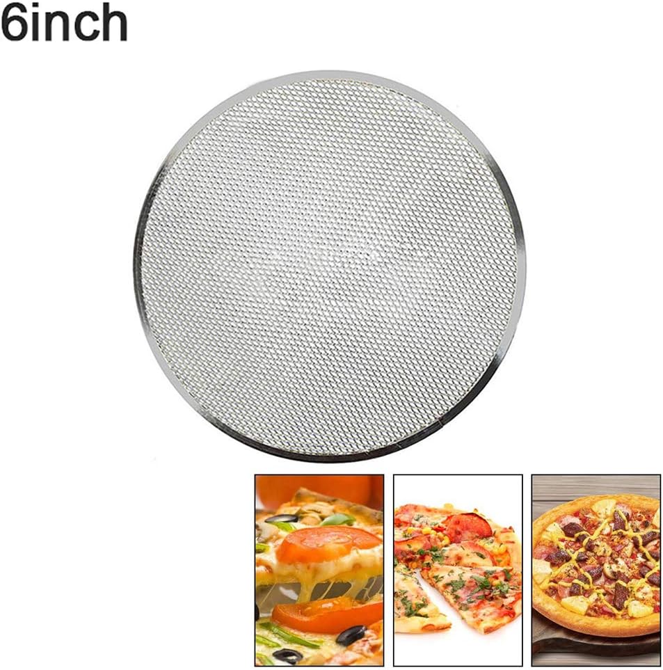 Bekith 9Inch Pizza Pans with Holes Sliver 2 Pack Nonstick Bakeware Pizza Tray Rouns Aluminum