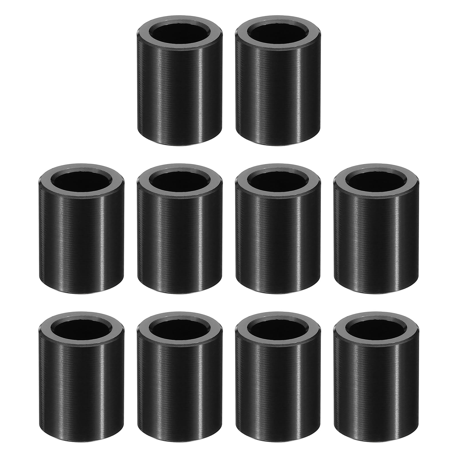 PATIKIL M8 Aluminum Spacers, 10 Pcs Metal Spacer Aluminum M8 x 1/2" OD x 1/2" L Aluminum Spacer Screw Standoff Round for 5/16" or M8 Screw Bolts