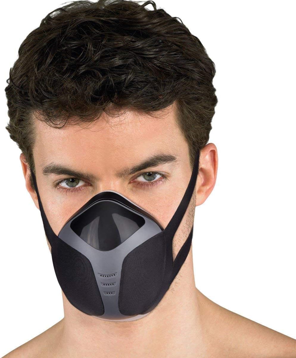isyoung Safety Respirators Dust Proof Mask Workout Mask, USB Reusable Professional Breathing Protection, Perfect for Construction, PPE, Home Improvement, DIY and Gym, Running (M1)