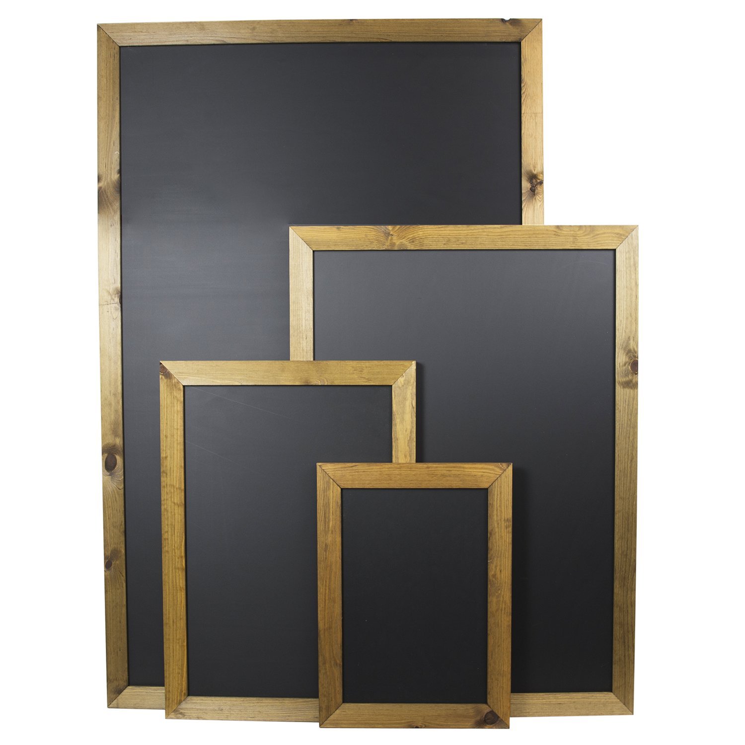 Chalkboards UK WC363 Standard Framed Blackboard, Wood, Black, A3, 480 x 360 mm