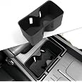 Inserti Portabicchieri Per Hyundai Santa Fe 2024-2025 - KATRON In Silicone Antiscivolo - Nero - Foto 5