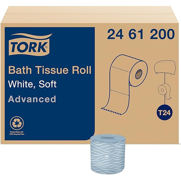 Tork Extra Soft Multifold Hand Towels - White With Blue Leaf Print, 94 Towels Per Pack, 16 Packs