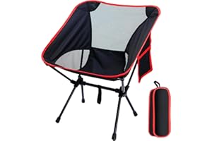 Doseno Backpacking Chair, Camping Chairs for Adults, Foldable Portable Chair for Outside Camp Sports Beach Travel Hiking