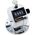Four Digits Metal Hand Tally Counter, Clicker, Table Top, Hands Free
