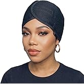 DONNA Mesh Pixie Hair Wrap for Women, Wrap Cap for Overnight Sleeping | Foam padding under the mesh, so the band does not cut in overnight. Long closure adjusts to any head. One size.