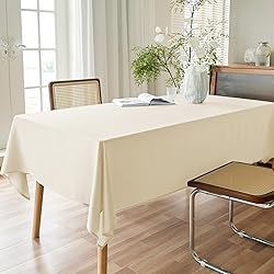 AUSSPVOCT Textured Tablecloth Rectangle 52x70 Water