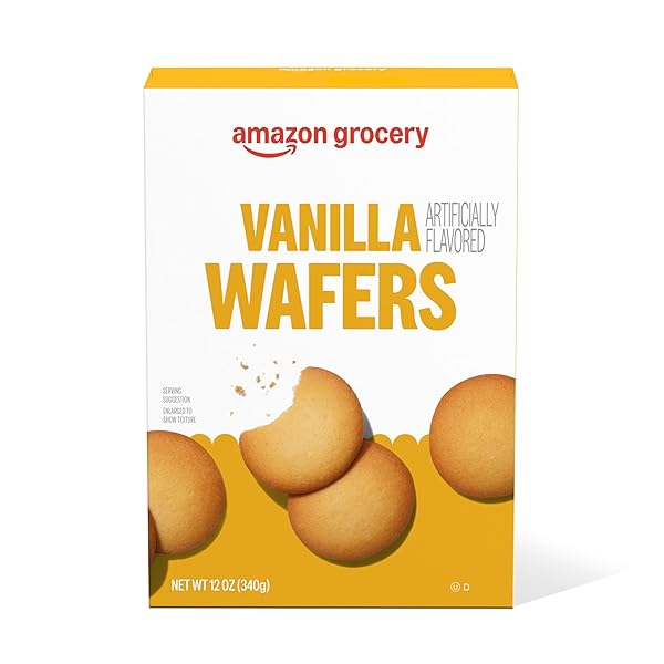 AMAZON GROCERY, VANILLA WAFERS, 12 OZ
