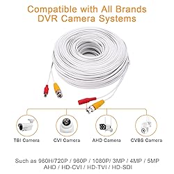 WILDHD BNC Cable,2x200ft All-in-One Siamese Video