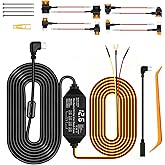 Dash Cam Hardwire Kit USB C, 12V-24V to 5V/3A Adapter Power Cable with Voltage Display, 24/7 Parking Mode, Acc Detection, 4-Level Low Voltage Protection (11.6V/11.9V/12.2V/12.5V)