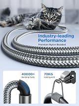 Yosou USB C Cable 3M 2Pack Fast Charging 3A Nylon Braided for Samsung Huawei view 5