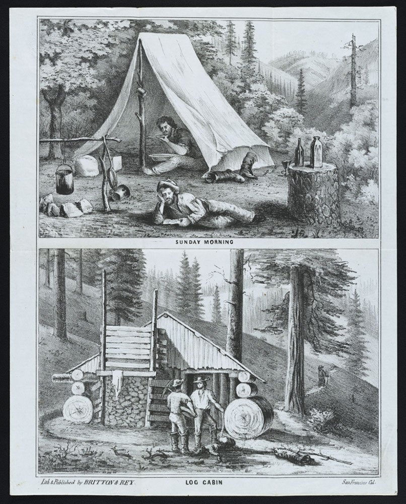 Amazon Com Historic Photos Sunday Morning Log Cabin Lith