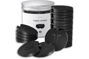 IYES.TOP Furniture Levelers - Plastic Shims for Leveling 30 PCS, Multi-Purpose Rubber Wedge for Toilet, Table, Cabinet Feet, 