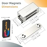Jiayi Magnetic Door Catch 4 Pack Cabinet Door Magnets 304 Stainless Steel view 2