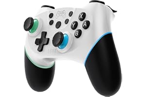Zakgbxbig Controller for Switch, Wireless Pro Controller for Switch Lite, Controller for Switch Remote Gamepad Joystick, Turbo and Dual Vibration (Green+ Blue)