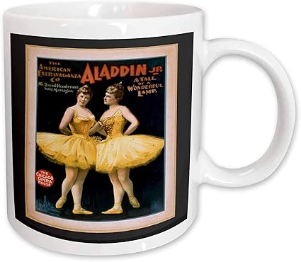 Amazon Co Jp 3dローズfloreneビンテージ ビンテージtheatreポスターforバレエ マグカップ 15 Oz ホワイト Mug 2 ホーム キッチン