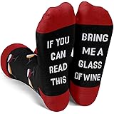 Yurlyson If You Can Read This Bring Me Some - Funny Food Socks Novelty Christmas Gift For Men and Women