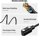 Giaogor Magnetic USB Charger for Donerton P22/Popglory Smartwatch Cable 2 Pack view 6
