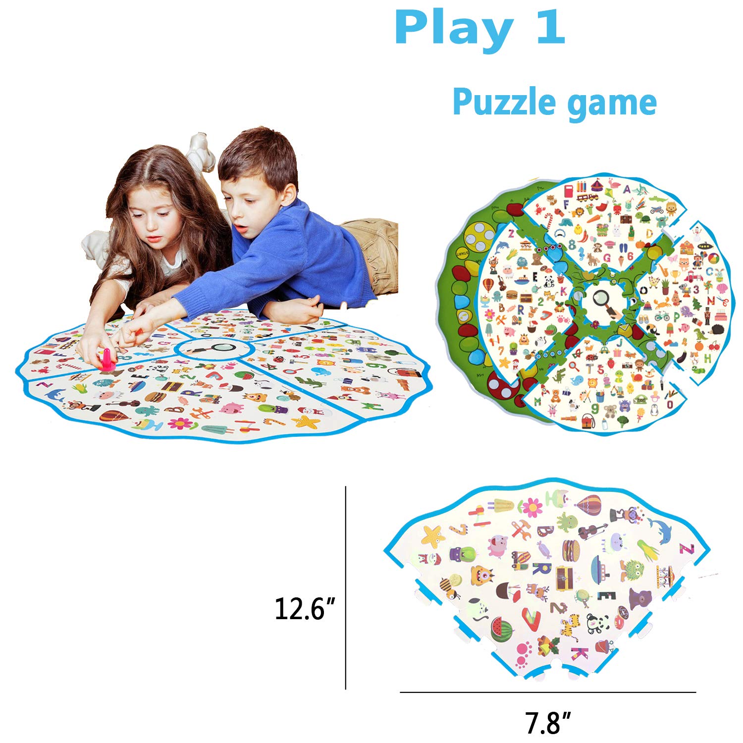 Board Game, Little Detective Card Game Tabletop Game for Kids Families Party,Party Game,Matching Game,Educational Toys for Kids Toddlers 3,4,5,6,7 Years Old Boys & Girls Gift