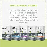 More or Less History Edition Card Game by More or Less – 2 Players Travel Pocket view 3