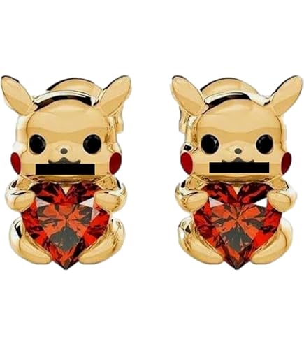 Pokemon Fashion Jewelry Extended Enamel Character Stud 6-pair Earring Set: Clothing, Shoes & Jewelry